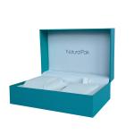 Multi Function Turquoise Wrist Watch Packaging Boxes For Couple