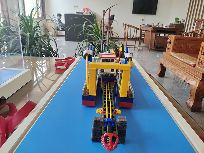 Custom Built Diesel Cutter Suction Dredger With A Blue Color For Specific Dredging Requirements