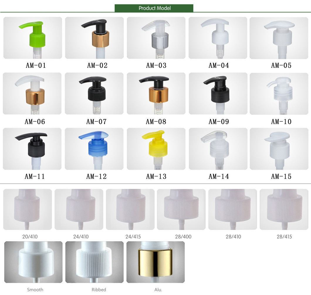 Gold Silver Black White 24/410 28/410 thick Soap Body Lotion Dispenser Plastic Aluminum Cream Lotion Pump For Bottles