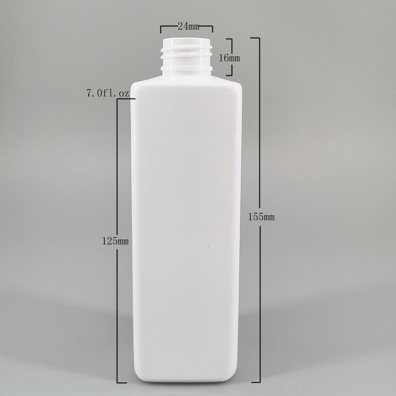 PET Plastic 24mm 6.7oz Shampoo Pump Bottles