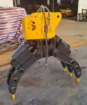 Manufacturer High Efficiency Excavator Hydraulic Steel Roc / Log Grab Hydraulic