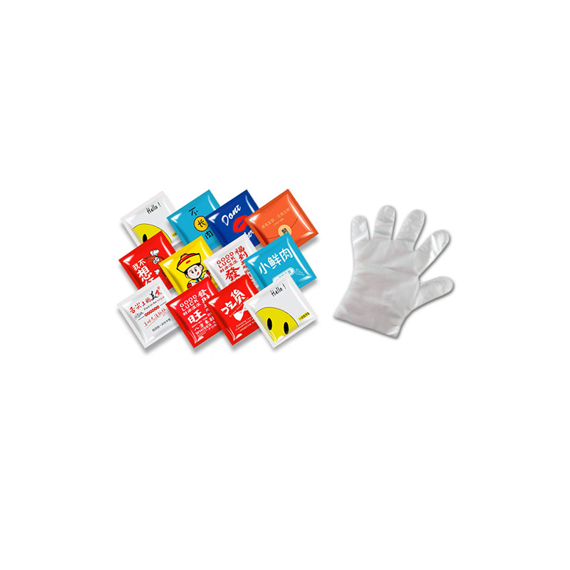 AC220V Auto Folding Wrapping Machine Hygienic PE Glove Safety