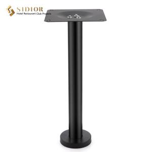 Quality Restaurant Coffee Round Metal Pedestal Table Base Modern Powder Coated SGS wholesale