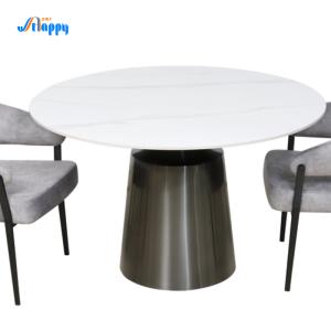 Quality Flat Packed 1200mm Diameter Round Dining Room Table With Fixed Type DT-1023-120 wholesale
