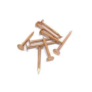 Quality Plain 40mm Copper Clout Nails , Solid Copper Roofing / Slating Nails wholesale