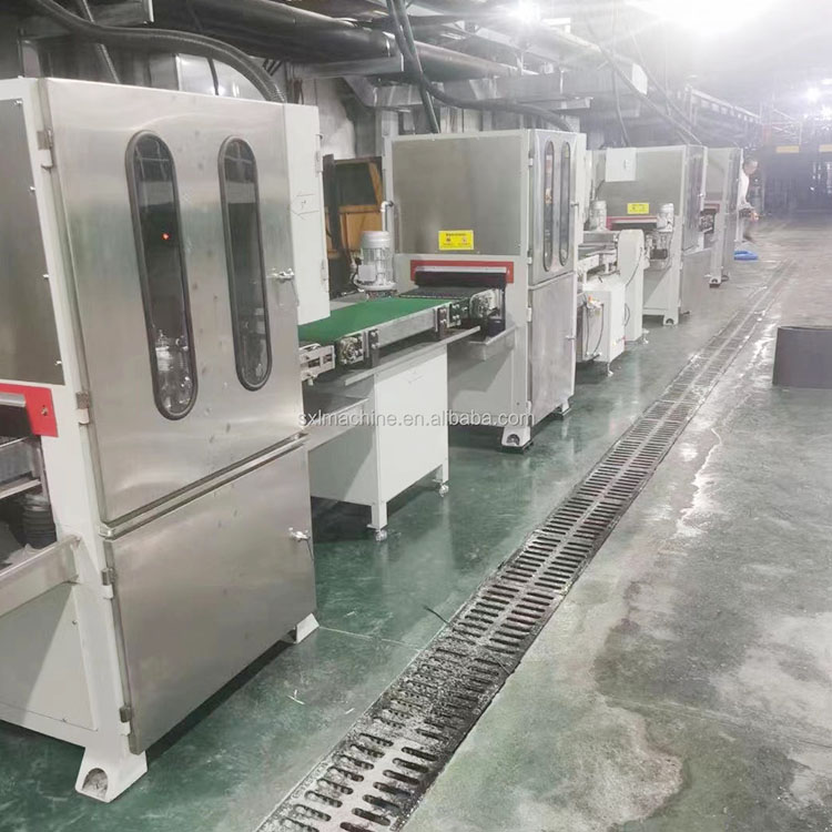 Plane grinding and polishing machine automatic metal sheet sanding machine deburring and rust removal machine stainless steel