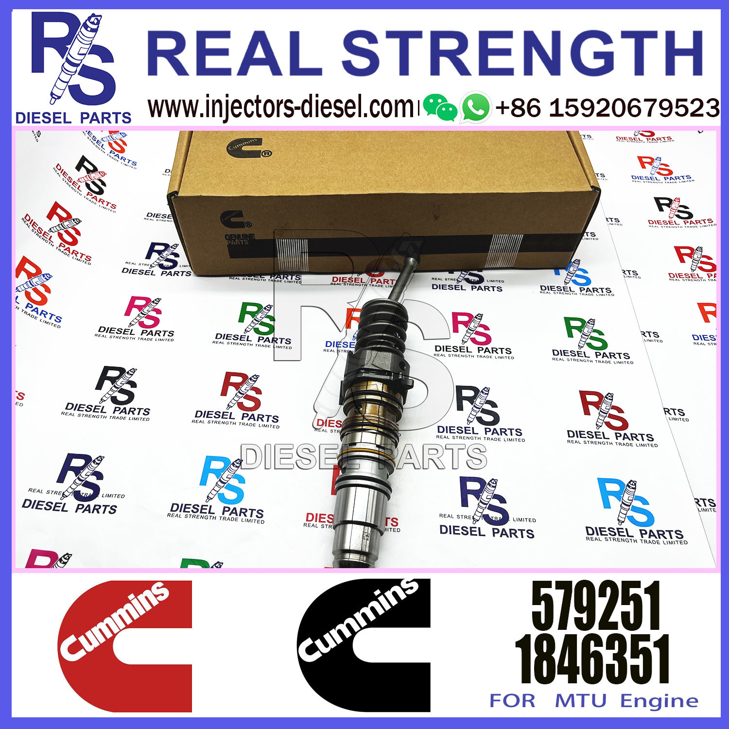 Diesel Engine Fuel Injector 1521977 1511696 1846351 579264 1731091 579253 570016 579251 For CUMMINS Engine