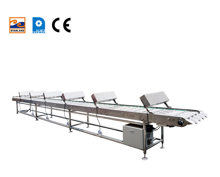 Food Marshalling Cooling Conveyor Stainless Steel Material
