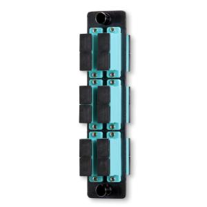 Quality SC 12 Light 6 Position Duplex Multi Mode Fiber Optic Adapter Panel Water Green wholesale