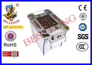 Quality 58CM Width White Cocktail Arcade Machine , Coin Operated Cocktail Game Table wholesale