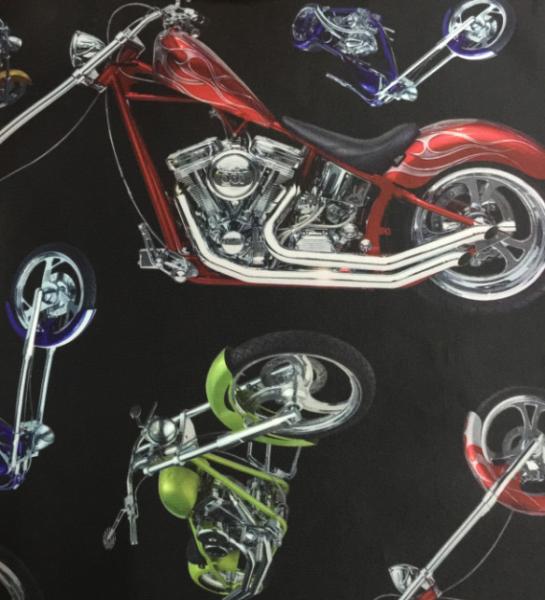 New Printing ! 100% cotton MOTORCYCLE Pattern for casual clothing Jacquard
