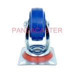 125mm Industrial Caster Wheels 150Kg Super Elastic Rubber Wheels