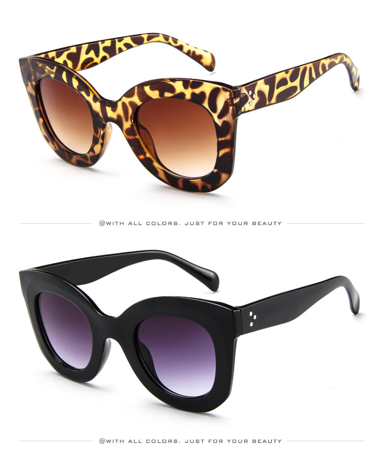 Butterfly Frame Sunglasses Fashionable Unisex Square Solaires