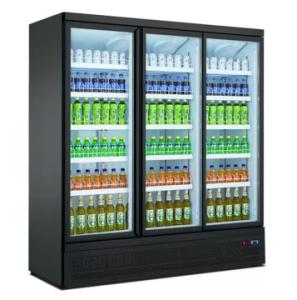 Quality Black series two door three door air cooled commercial large capacity display cabinet refrigeration wholesale
