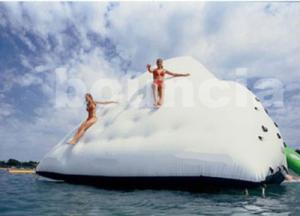 Quality 0.9mm PVC Tarpaulin Inflatable Floating Iceberg Used In Lake wholesale