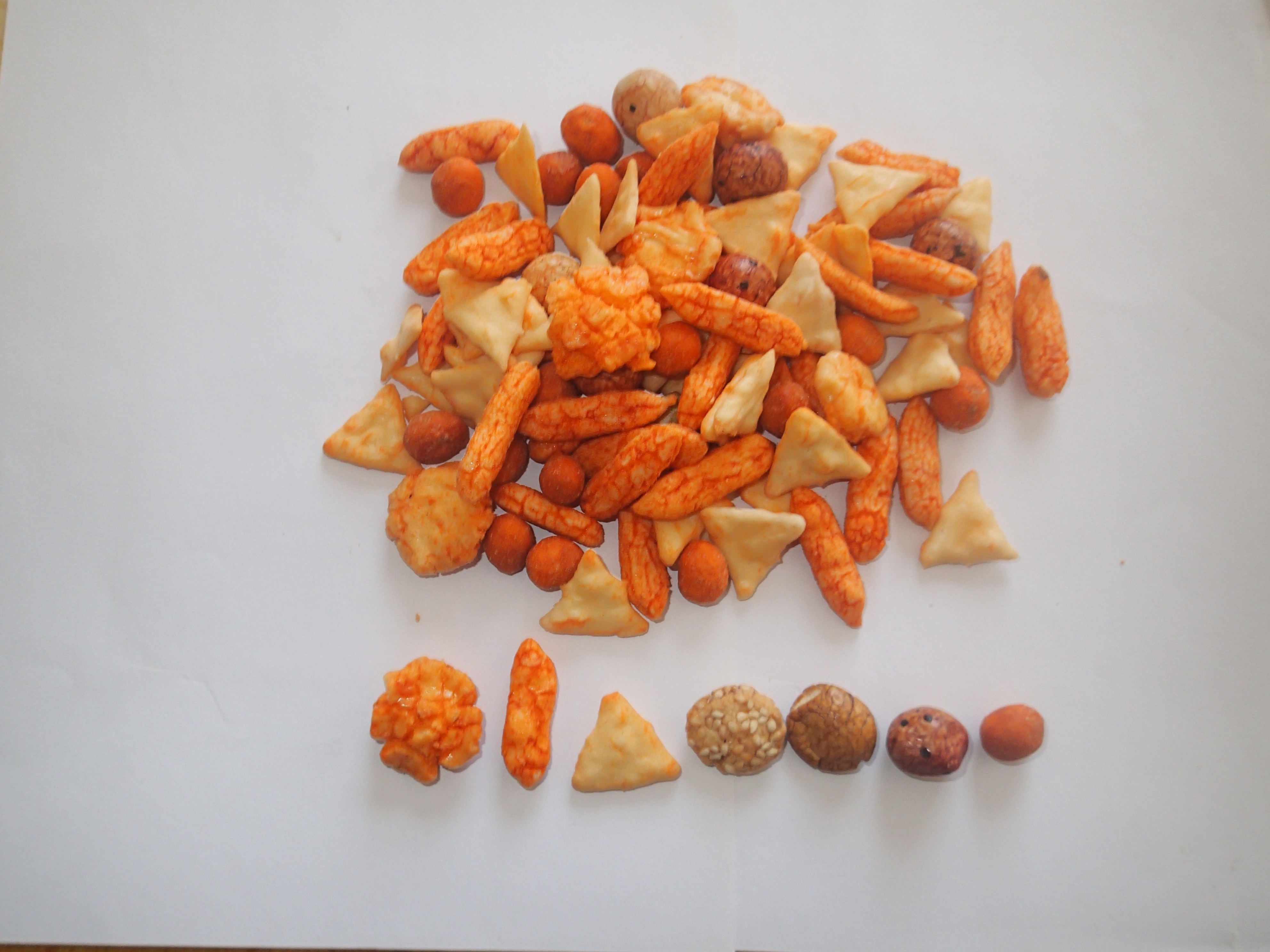 Corn Flour Senbei Rice Cracker High Temperature Japanese Rice Cookies