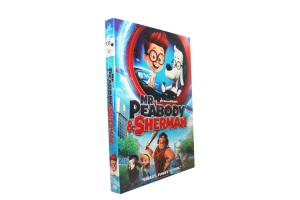 Quality Free DHL Shipping@Disney Cartoon DVD Moveis Mr. Peabody &amp; Sherman Wholesale!! wholesale