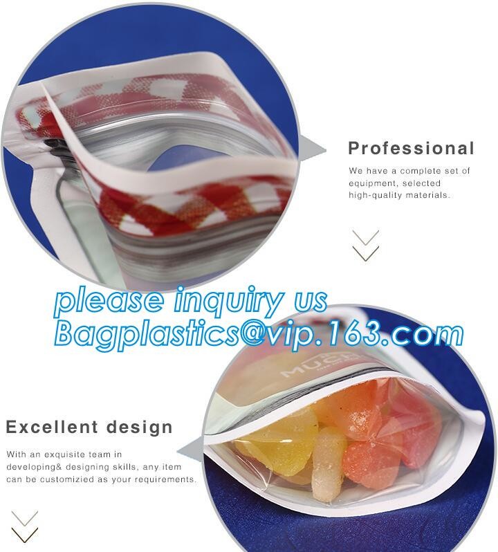 fresh food vegetable fruit roll packaging plastic flat pouch bag,zipper Seal pack Embossing Vacuum Bag for Fresh Food