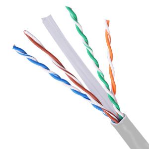 Quality Bare Copper Cat6 UTP Network Cable Solid Copper Gray Extend To 550MHz 1000ft wholesale