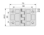 Durable Black Cabinet Hinges Custom Chrome For Door And Windows