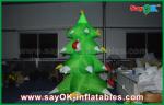 Green Nylon Inflatable Christmas Tree LED Lighting 2.5mm Nylon For Christmas