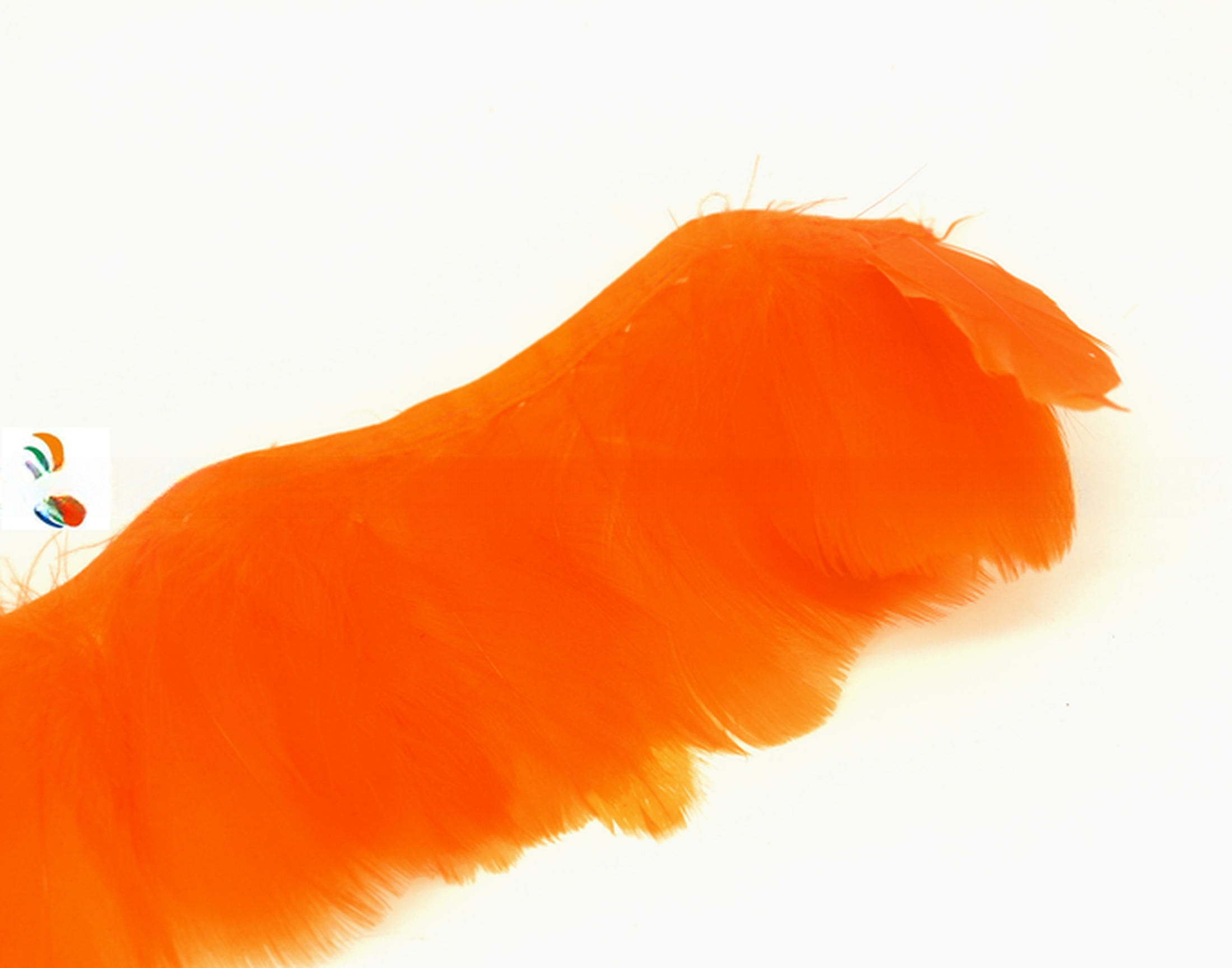 Dyed Goose Nagoire Feather Fringe Trim with Satin Ribbon and Fashionable