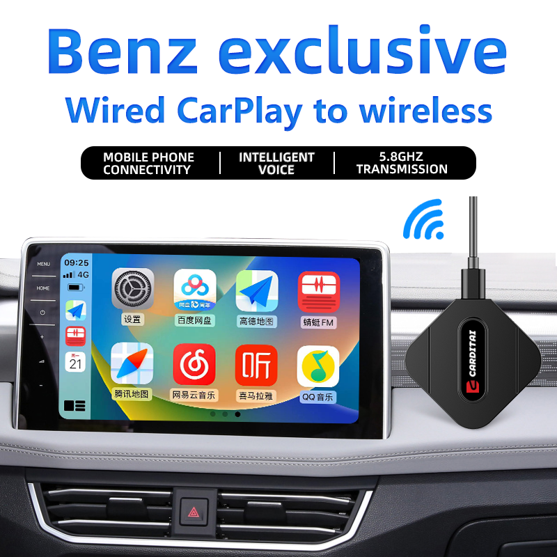 Portable CarPlay Android 13 Multimedia Video Wireless Car Play Ai Box for Car Air Purifier