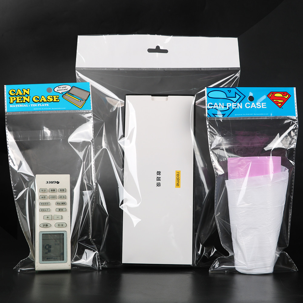 Gravure Printing Custom OPP Resealable Poly Bag With Card Opp Header Bag For Toy Packaging