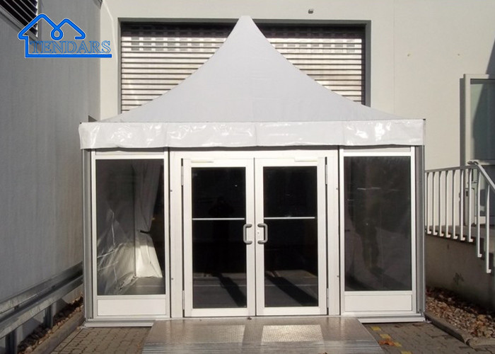 Modern Outdoor Transparent Clear Water Proof, UV Resistance Big Wall Glass Pagoda Tent