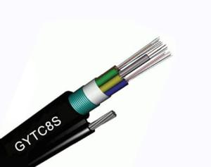 Quality Figure 8 Fiber Optic Cable GYTC8S with Stranded Steel Wires for Self-supporting wholesale