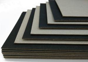 Quality Mixed Pulp High Stiff Black Card / One Side Laminated Black Paper Board wholesale