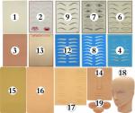 Silicone Microblading Practice Skin Of Lips Eyes Brows