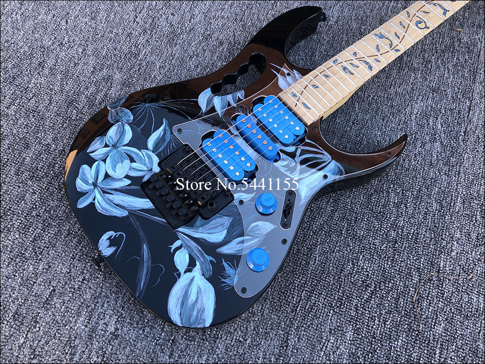 2019 High quality Electric Guitar Floyd rose Electric Guitar Hand painted guitar body free shipping