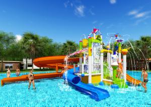 Quality Summer Outdoor Water Playground , Commercial Swimming Pool Play Equipment wholesale