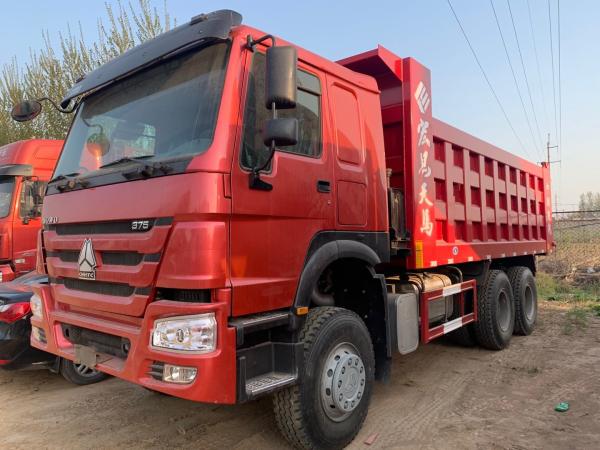 371hp Euro 2 Engine 6x4 Used HOWO Dump Truck