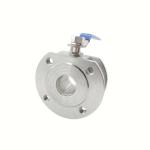 304/316 Stainless Steel Thin Pair Italy Type Wafer Ball Valve with 1 Piece