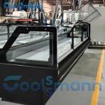 There Are Four -2 ℃ Refrigeration Cabinet Bottom Of The Square Glass Service