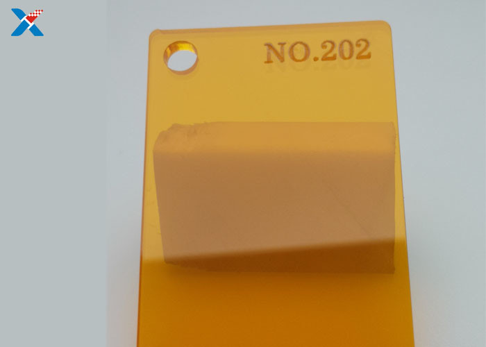 3mm Fluorescent Orange Acrylic Sheet Colored Large Cast PMMA Panels