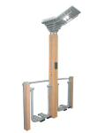 wood like street lamp outdoor fitness equipment