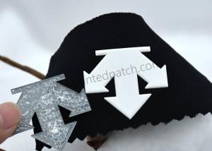 Quality OEM 3D Silicone Heat Transfer Clothing Labels OEKO-TEX Certification wholesale