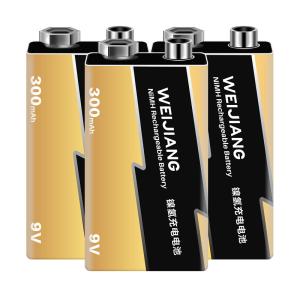 Quality Manufacturer 9V 300mAh Square Nickel Metal Hydride AA Batteries OEM wholesale