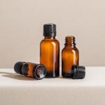 Medicinal Grade Glass Plug Essential Oil Bottle 10ml , 15ml ,20ml ,30ml , Brown