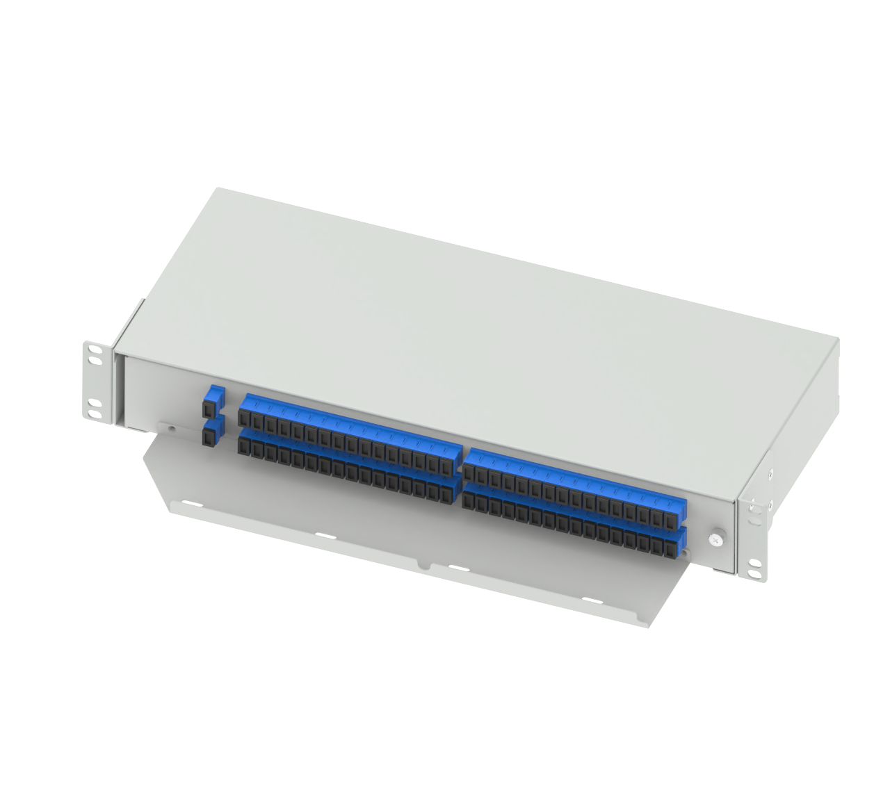19inch Swing Type SC UPC Fiber Optic Splitter for Network FTTH Optical Fiber Patchpanel