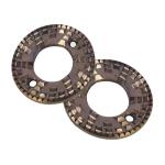 Electric Coffee Bean Grinder 74mm Flat Burr Grinders with Cleaning Cycle