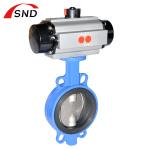 Industrial Cast Iron Pneumatic Butterfly Valve OEM Acceptable