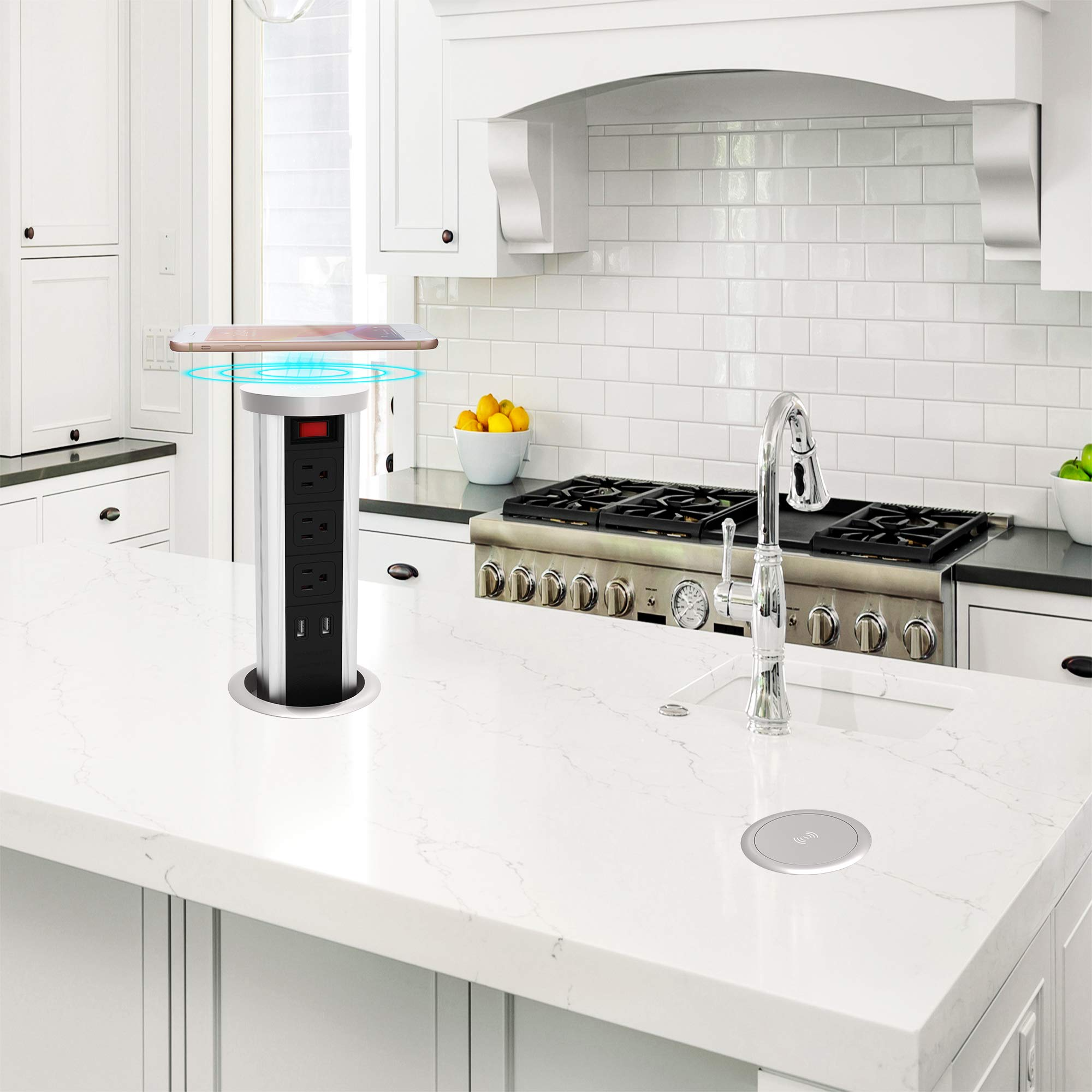 Retractable Recessed Tower Power Outlet Strip Electric Socket Customized