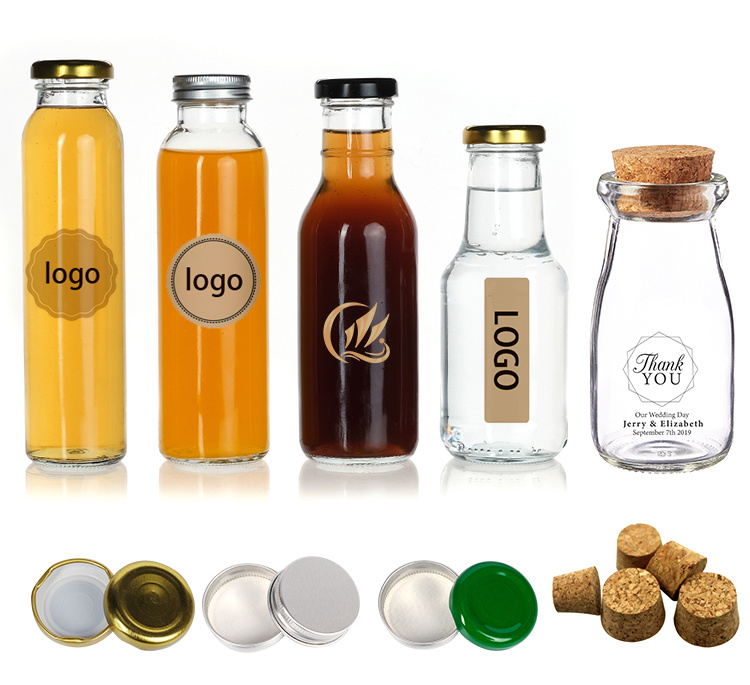 200ml 250ml 500ml Glass Bottles for Juice Milk