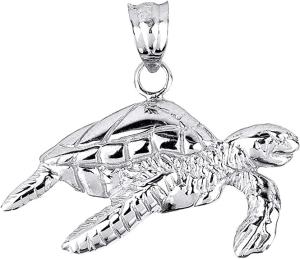 Quality 925 Sterling Silver Sea Turtle Charm Pendant For Women Girls wholesale