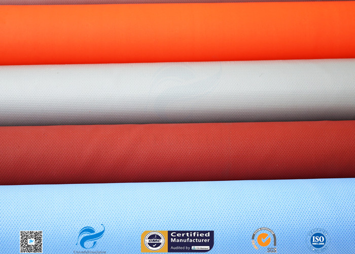PU Silicone Coated Glass Fabric 280G 590G Abrasion Resistant Fire Blanket