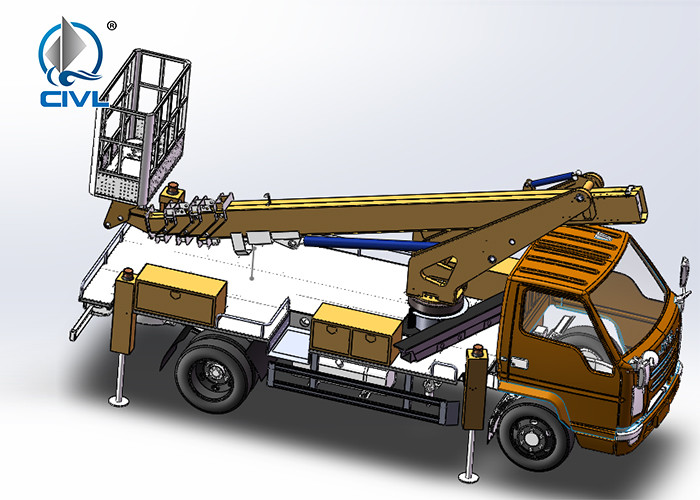 18m Telescopic Van With Basket Aerial Work Vehicle 4x2 Truck Chassis